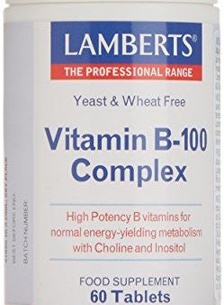 Lamberts Vitamina B-100 Complex - 60 Tabletas Embalaje Deteriorado For Discount