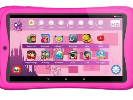 Kurio Tab Connect Toggo - Tableta infantil rosa - Memoria de 16 GB - Sistema de filtro web - A prueba de salpicaduras - Parachoques protector - Pantalla de 7 pulgadas (Versión Alemán) Hot on Sale